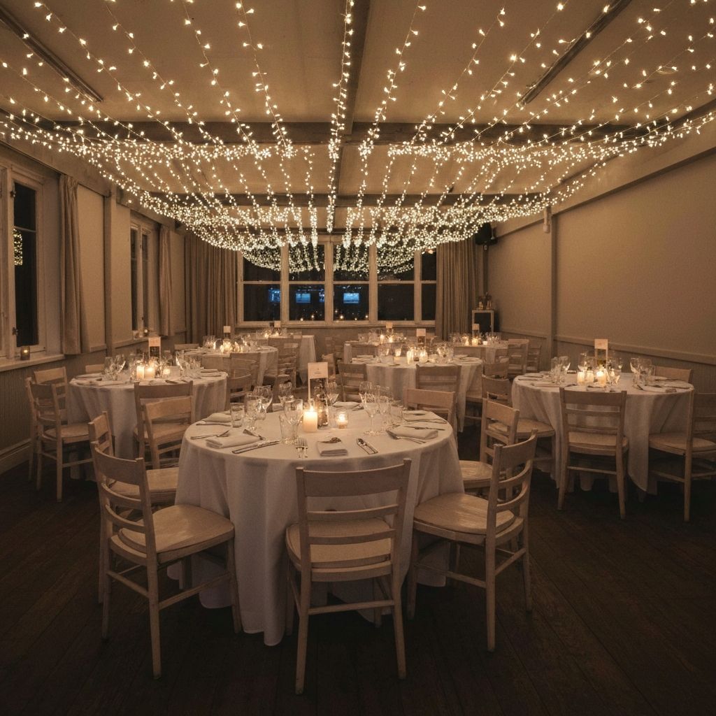 Intimate micro-wedding reception